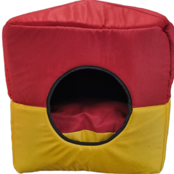 کلبه سه کاره لارج رنگ قرمز-زرد