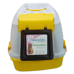 ظرف خاک مسقف دنیل رنگ زرد