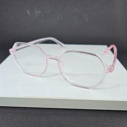 فریم عینک طبی گرد دخترانه رنگ صورتی مدل 1306