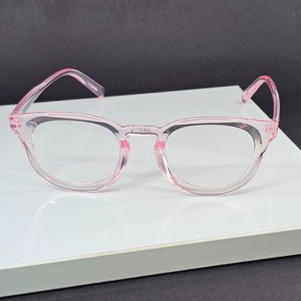 فریم عینک طبی گرد دخترانه رنگ صورتی مدل 1307