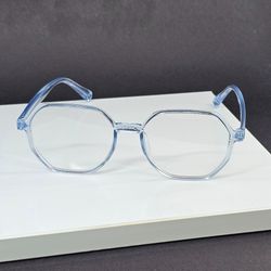 فریم عینک طبی دخترانه چندضلعی رنگ آبی مدل 1323