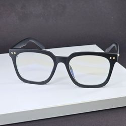 عینک طبی شیشه بلوکات مردانه رنگ مشکی مات مدل 1316