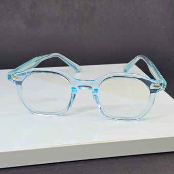 عینک طبی دخترانه شیشه بلوکات رنگ آبی مدل 1320