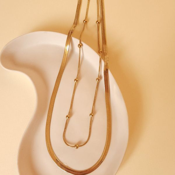 گردنبند دولاین ماری طلایی