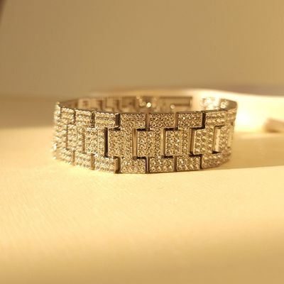 دستبند فول نگین جواهر