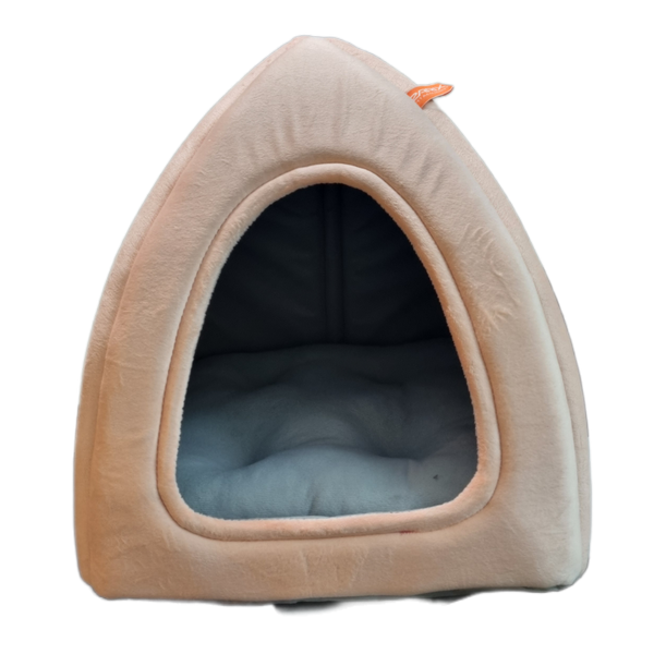 کلبه مثلثی حیوانات رنگ گلبهی-طوسی