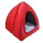 کلبه مثلثی حیوانات رنگ قرمز-طوسی