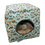 کلبه سه کاره عروسکی 50*50 مدل هاپو های عینکی