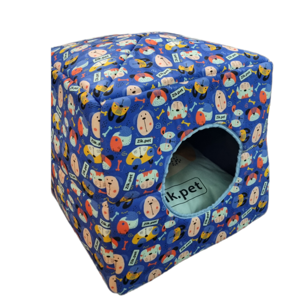 کلبه سه کاره عروسکی 50*50 مدل هاپوهای مهربون