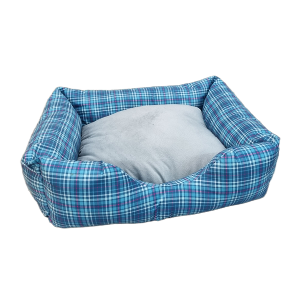 تشک سایز لارج طرحدار چهارخانه آبی