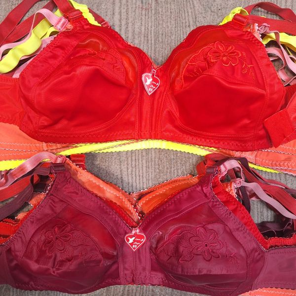 12 عدد سوتین گلدوزی کش باریک سایز 70 و 75 و 80 و 85