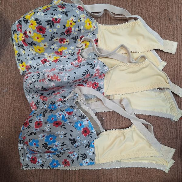 12 عدد سوتین تترون زیربافت سایز 90 تا 100