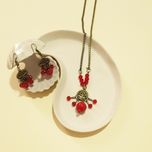 نیم ست یلدا طرح انار