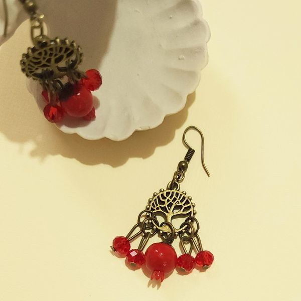 نیم ست یلدا طرح انار