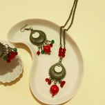 نیم ست یلدا طرح انار 2