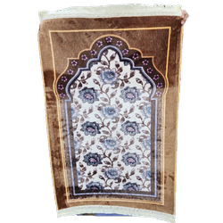 جانماز مخملی ترمز دار مارک عبادت 01