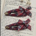 گیره تق تقی پاپیون دار قرمز