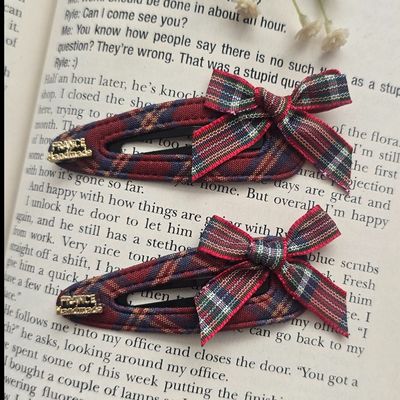 گیره تق تقی پاپیون دار قرمز