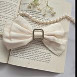 گیره فرانسوی سگک دار نگینی شیری