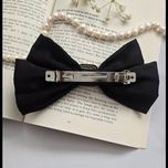 گیره فرانسوی سگک دار نگینی مشکی