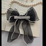 گیره انبری توری دور مرواریدی مشکی