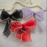 گیره انبری توری دور مرواریدی قرمز