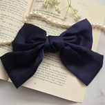 گیره فرانسوی ساتن سرمه ای