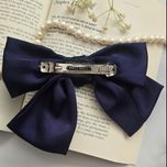 گیره فرانسوی ساتن سرمه ای