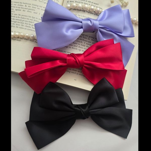 گیره فرانسوی ساتنی پاپیونی