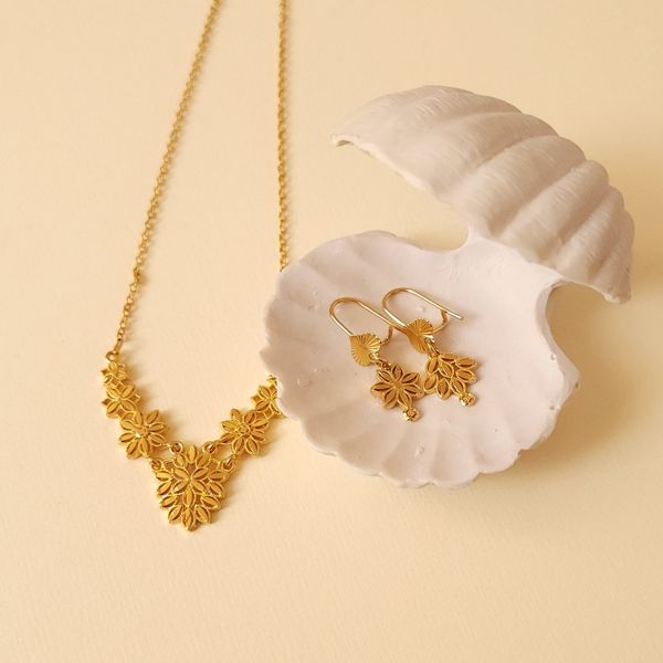 نیم ست طرح طلا باران