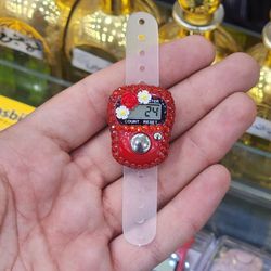 ذکر شمار زنانه نگینی رنگ قرمز