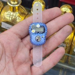 ذکر شمار زنانه نگینی رنگ آبی آسمانی