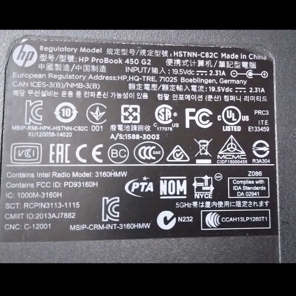لپ تاپ دانشجویی Hp 450 G2 i3 gen4