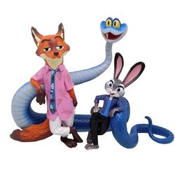 فیگور زوتوپیا نیک و جودی و مار  zootopia