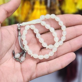 تسبیح کهربا شب نما 33 مهره 01