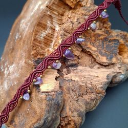 چوکر ( گردنبند کوتاه ) میکرومکرمه آمیتیست