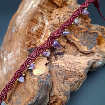 چوکر ( گردنبند کوتاه ) میکرومکرمه آمیتیست