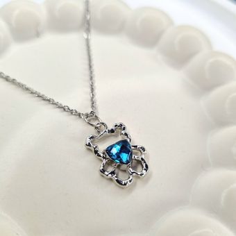 گردنبند خرس نگین دار
