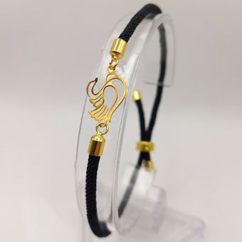 دستبند بندی 18 عیار طرح قو میا گالری