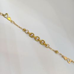 دستبند طلا 18 عیار زنانه طرح آسو میا گالری