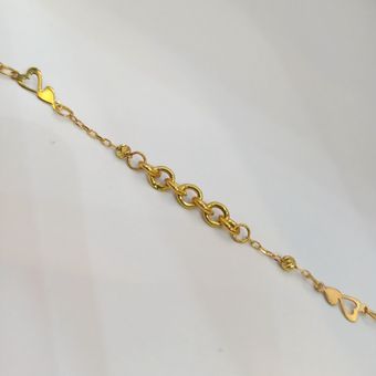 دستبند طلا 18 عیار زنانه طرح آسو میا گالری