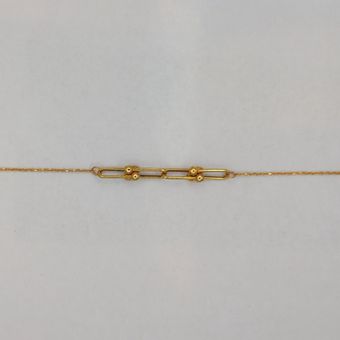 دستبند طلا 18 عیار زنانه گالری طرح تیفانی میا گالری