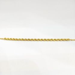 دستبند طلا 18 عیار زنانه گالری طرح طنابی کونیک میا گالری