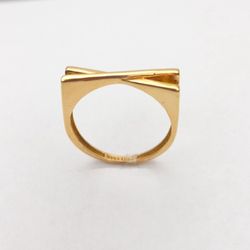 انگشتر طلا 18 عیار زنانه مدل ضربدر میاگالری