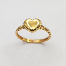 انگشتر طلا 18 عیار زنانه مدل قلب میاگالری