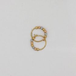 گوشواره حلقه ای طلا 18عیار زنانه مدل البرنادو میاگالری