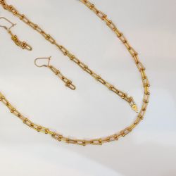 سرویس طلا 18 عیار زنانه طرح تیفانی میا گالری