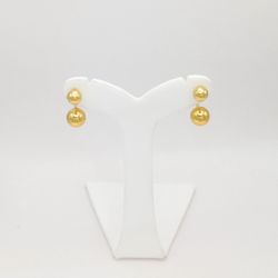 گوشواره طلا 18 عیار زنانه مدل گویی میا گالری