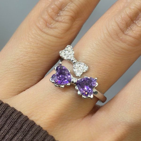 انگشتر زنانه پاپیون فری سایز (رنگ ثابت)