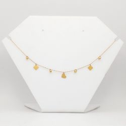 گردنبند طلا 18 عیار زنانه مدل ترکیبی میا گالری